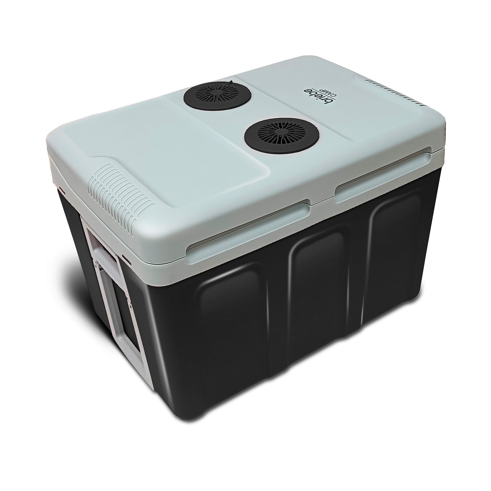 briebe Nevera Portátil Eléctrica de Viaje para Coche, Camping, 12V / 220V, Capacidad 40 L, Ruedas, Refrigera, Mantiene el Calor, Modo Bajo Consumo
