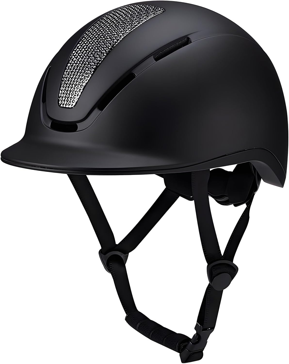 Stylish Horsemanship Protective Helmet with Adjustable Chin Belt Accent for Men Women Ride Enthusiasts Headgear