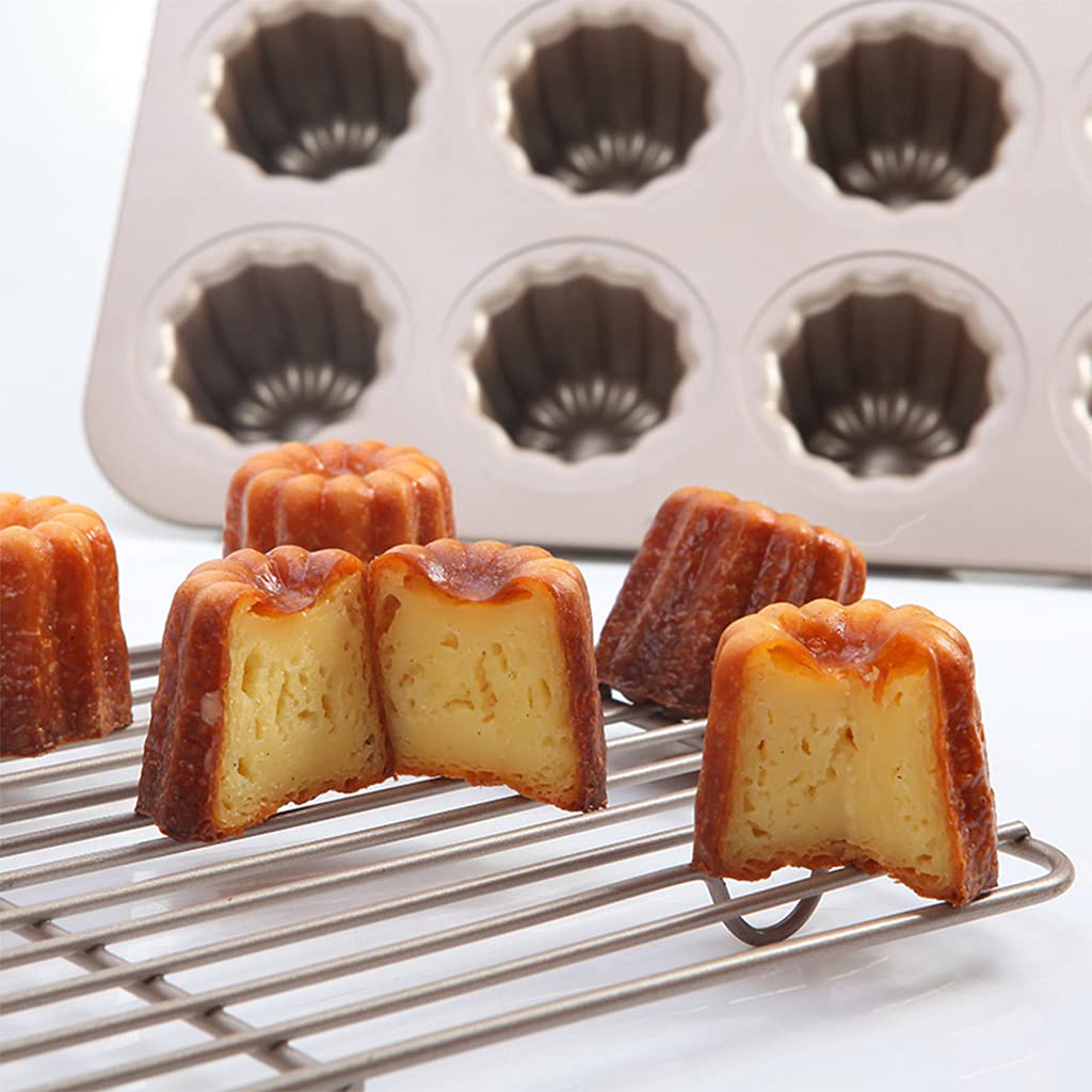 Canele forma szampańska złota wysokiej jakości nieprzywierająca Cannele Muffin forma do pieczenia francuska forma Canele forma do pieczenia