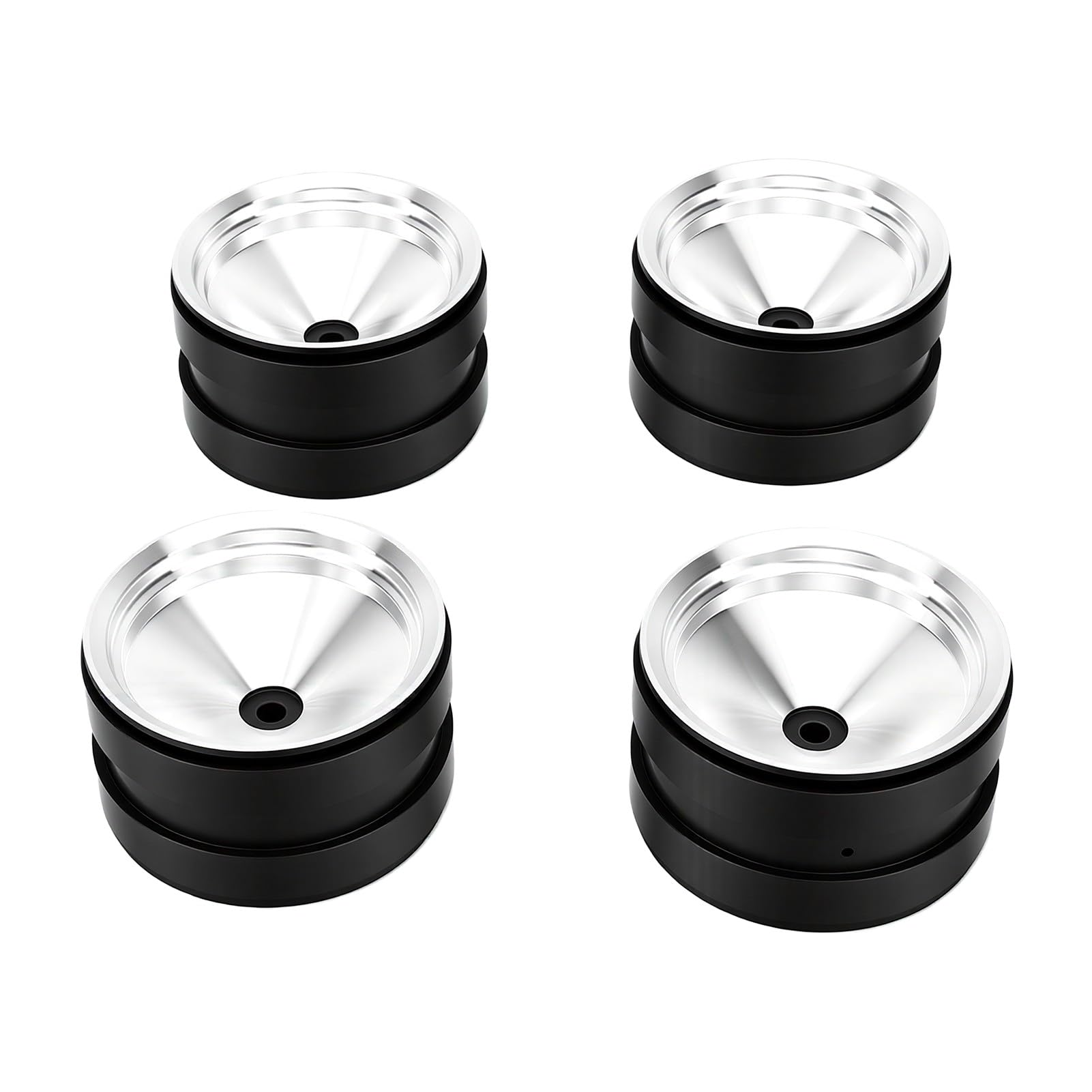 Piasty kół RC 2,2 Cala Stop Aluminium 1/10 RC Crawler (BLACK)