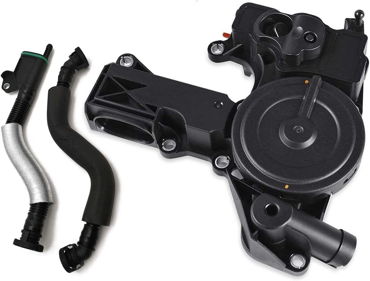 PCV Valve Engine Crankcase Vent Oil Separator Breather Hose Kit fit for Audi A3 A4 A5 Q5 TT VW Beetle CC Jetta Passat Tiguan 1.8 2.0TSI Replace 06H103495AB, 06H103495AH, 06H103495B