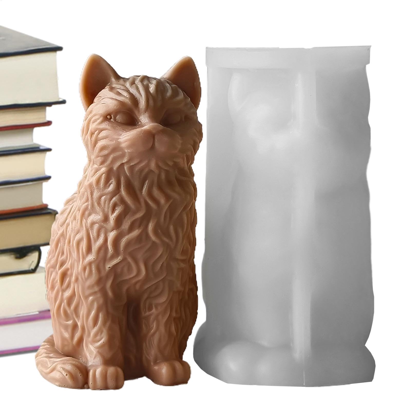 Moule en silicone pour chat résine et savon de modelage