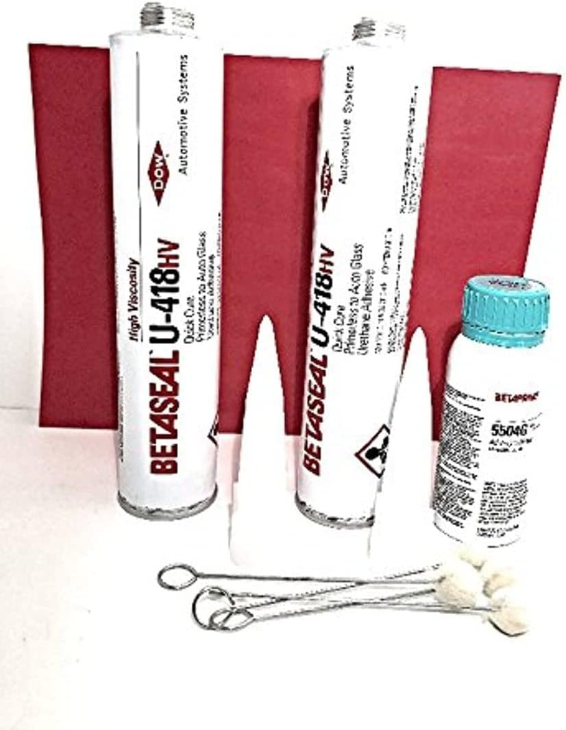 Dow Betaseal Auto Glass High Viscosity Urethane, Adhesive, Sealant Primerless U418HV 2 Tubes