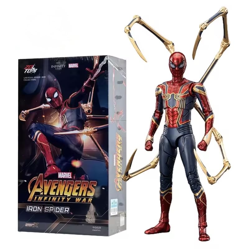 ZD Toys 1/10th Scale 7 inch No Way Home Iron Spider Suit Collector