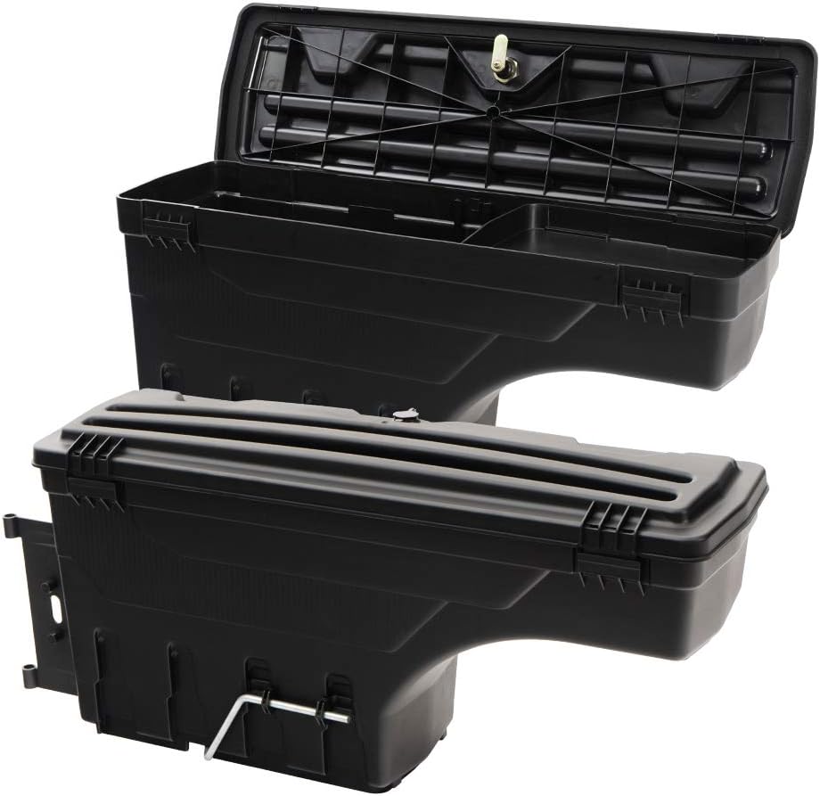 Lockable Truck Bed Storage Box Toolbox Compatible with 2007-2020 Toyota Tundra Pickup Rear Left & Right Side(Driver and Passenge Side)