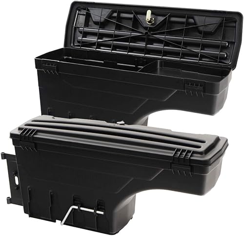 Miniatura 5 de PIT66 Caja de herramientas de almacenamiento con cerradura para caja de camión, compatible con Toyota Tundra cajón 07-21 lado izquierdo+derecho