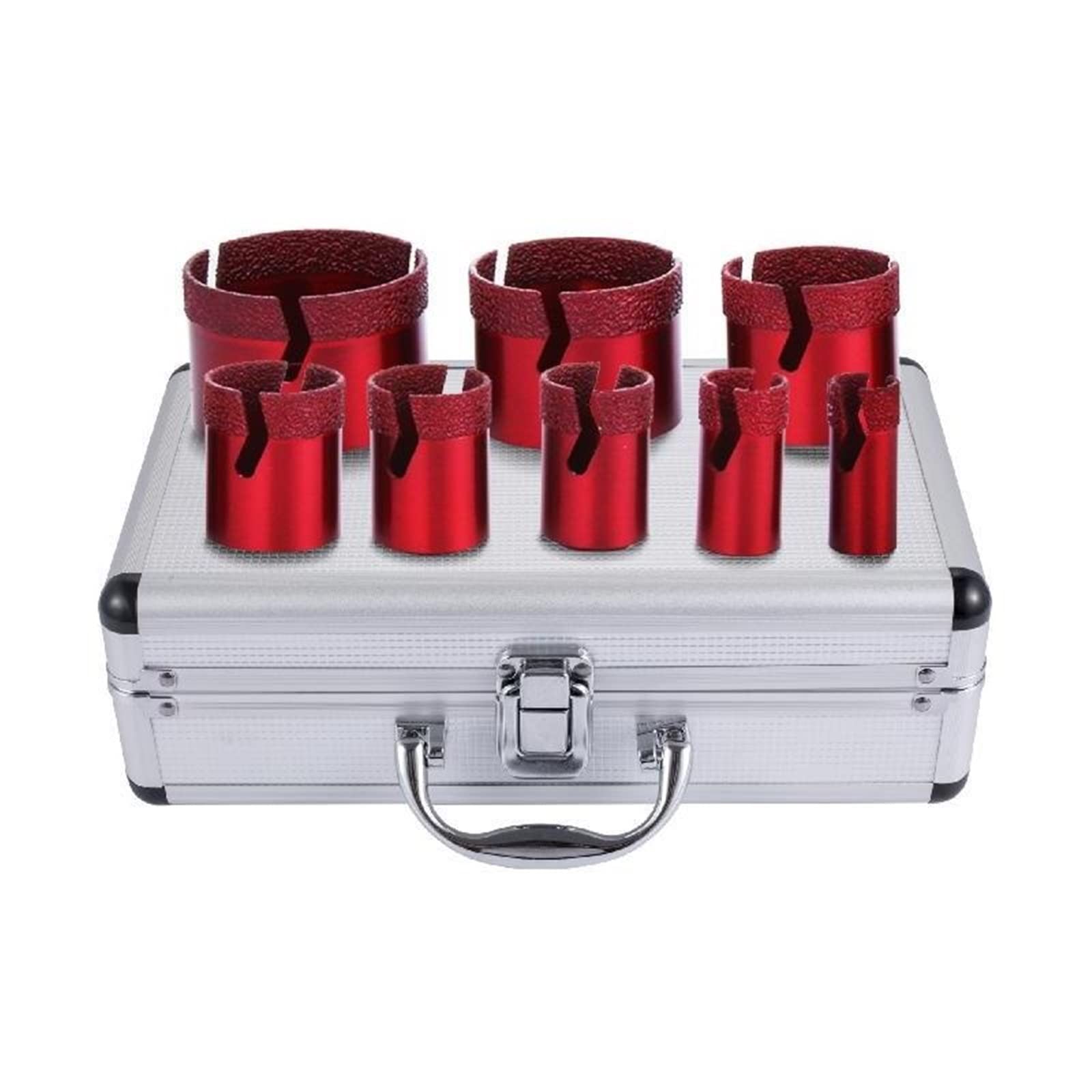 Rsgxlfqzvak One Color 8Pcs Diamond Hole Saw Set Drill Bit 20Mm-68Mm Dry/Wet Cutting M14 Mounting Thread Drilling Tile Granite Marble Porcelain