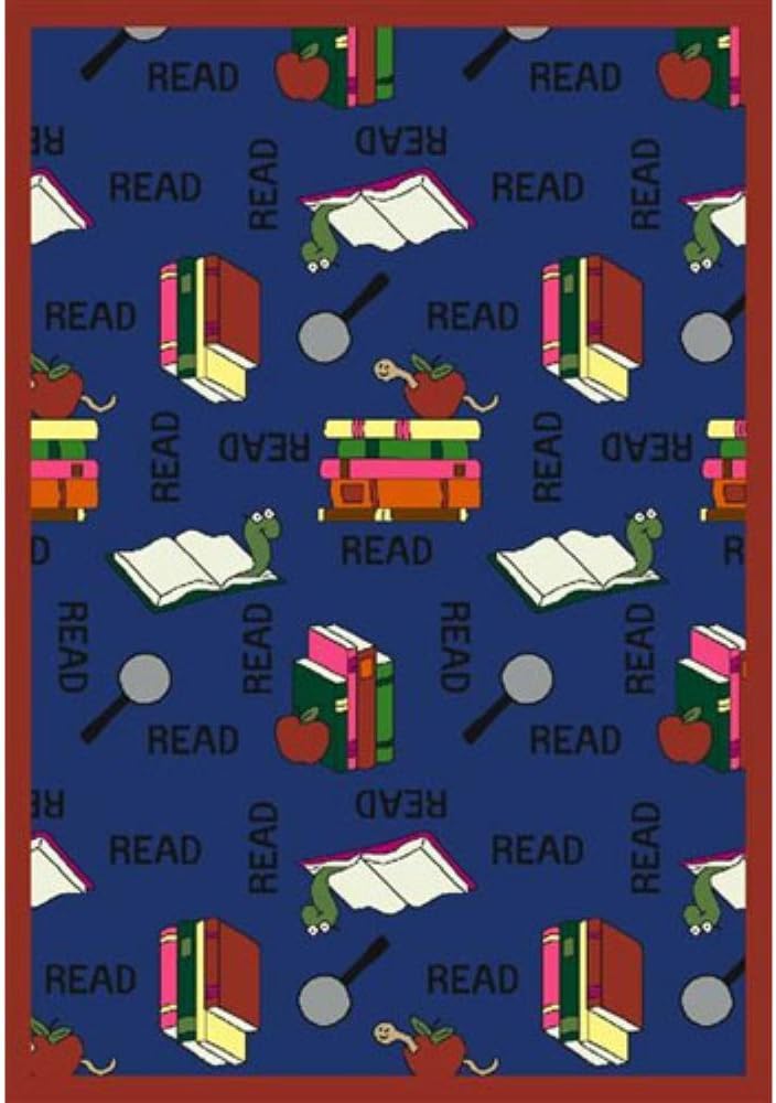 Joy Carpets Bookworm Area Rug