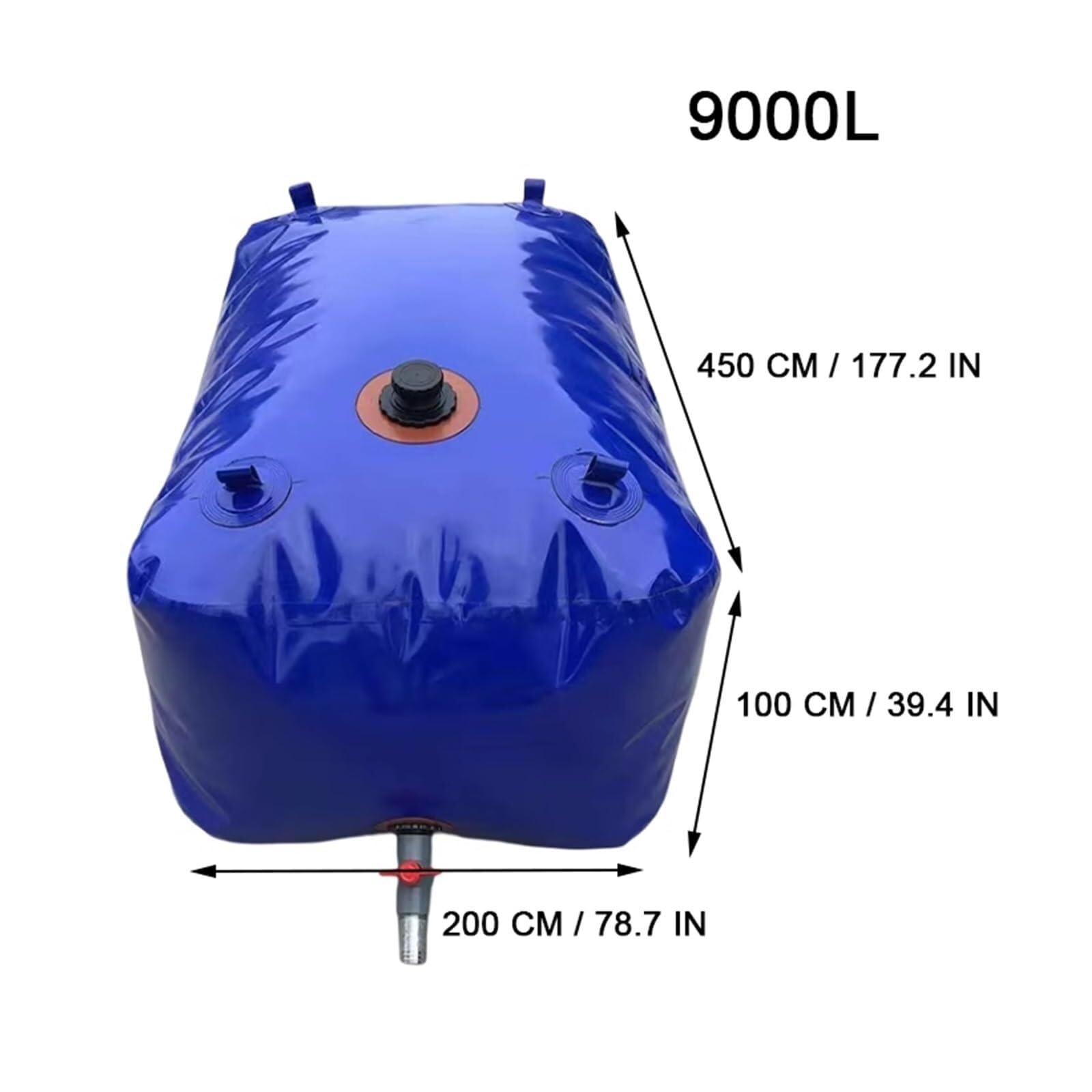 Depósito de Agua Flexible Water Tank Bag Foldable Soft with Faucet Used For Firefighting/Building/Traffic Pre-Loading Bag for Bridges