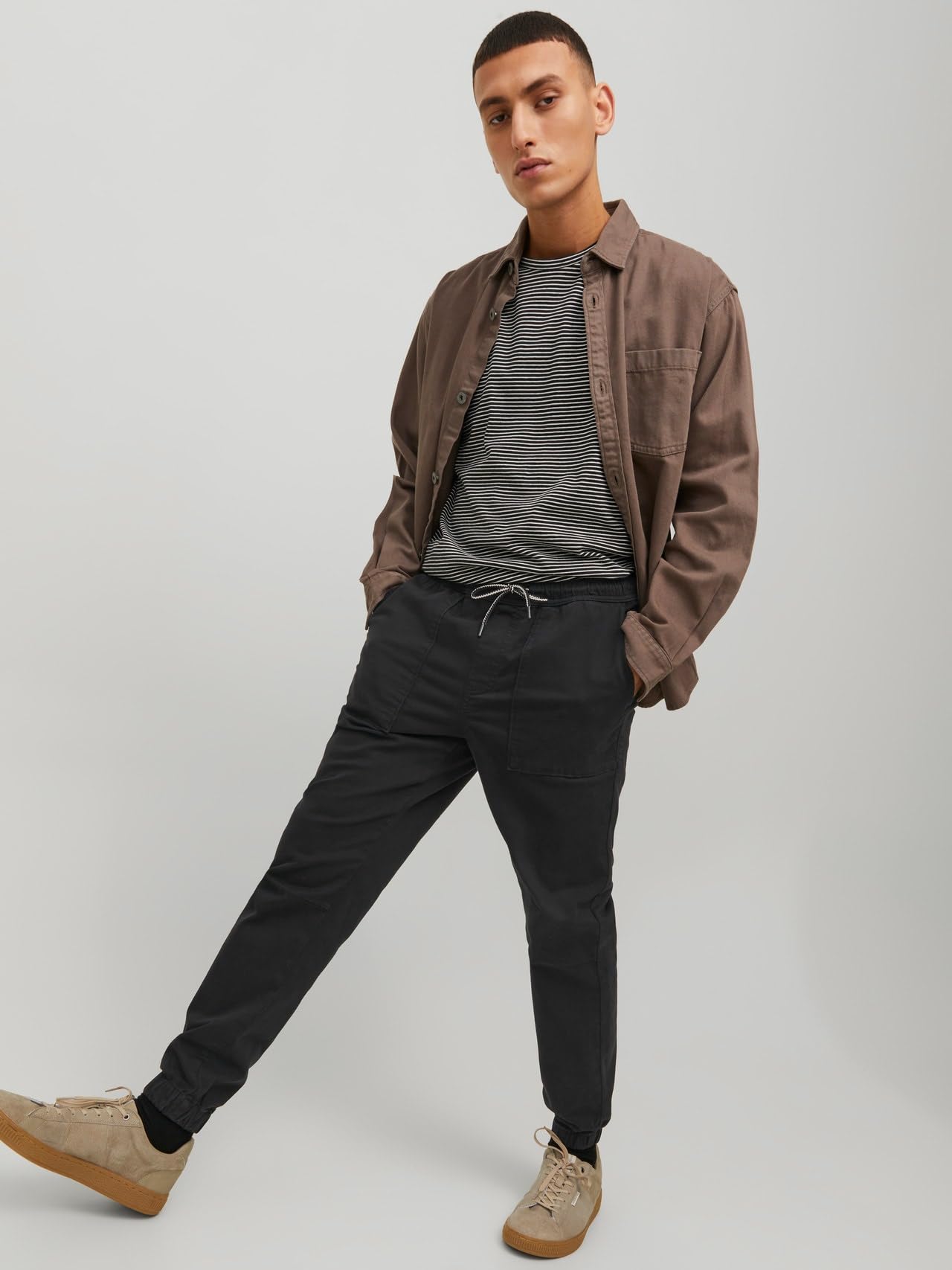 JACK & JONES Jpstgordon Jjlewis Jogger Ama Noos - Joggery Mężczyźni