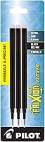 Vista 1 de Pilot, FriXion Ball Gel Ink Refills for Erasable Pens, Extra Fine Point 0.5 mm, Pack of 3, Black