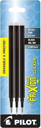 Pilot FriXion recarga de bolígrafo de tinta de gel paquete de 2 Negro