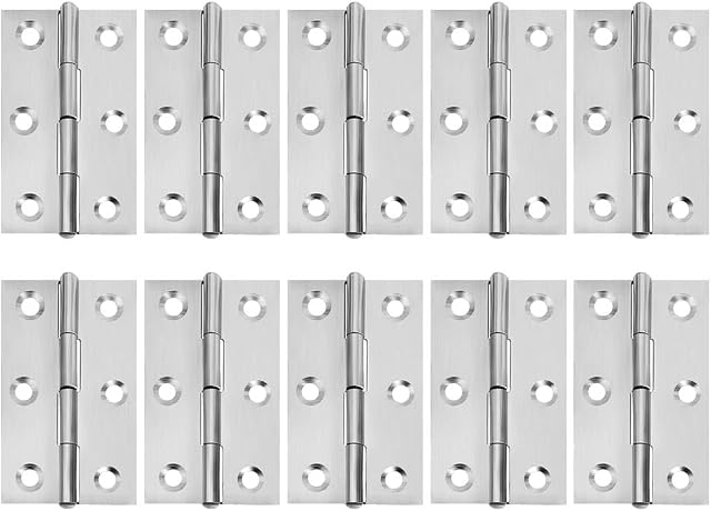 Cabinet Gate Closet Door Hinge Furniture Hardware Folding Butt Hinge Long 55x33MM