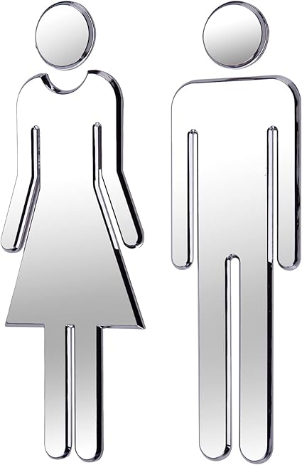 Un Conjunto De Iconos De Baño. El Letrero Del Baño Señales Para Hombres