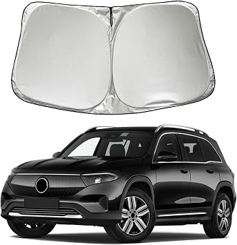 Car Windshield Sun Shade Sunshade for Mercedes Benz EQB 250+ 260 | for Benz EQB 250+ 260 300 350 4MATIC SUV 2027 2026 2025 2024 2023 Accessories, Foldable Car Front Window Sun Shield Visor