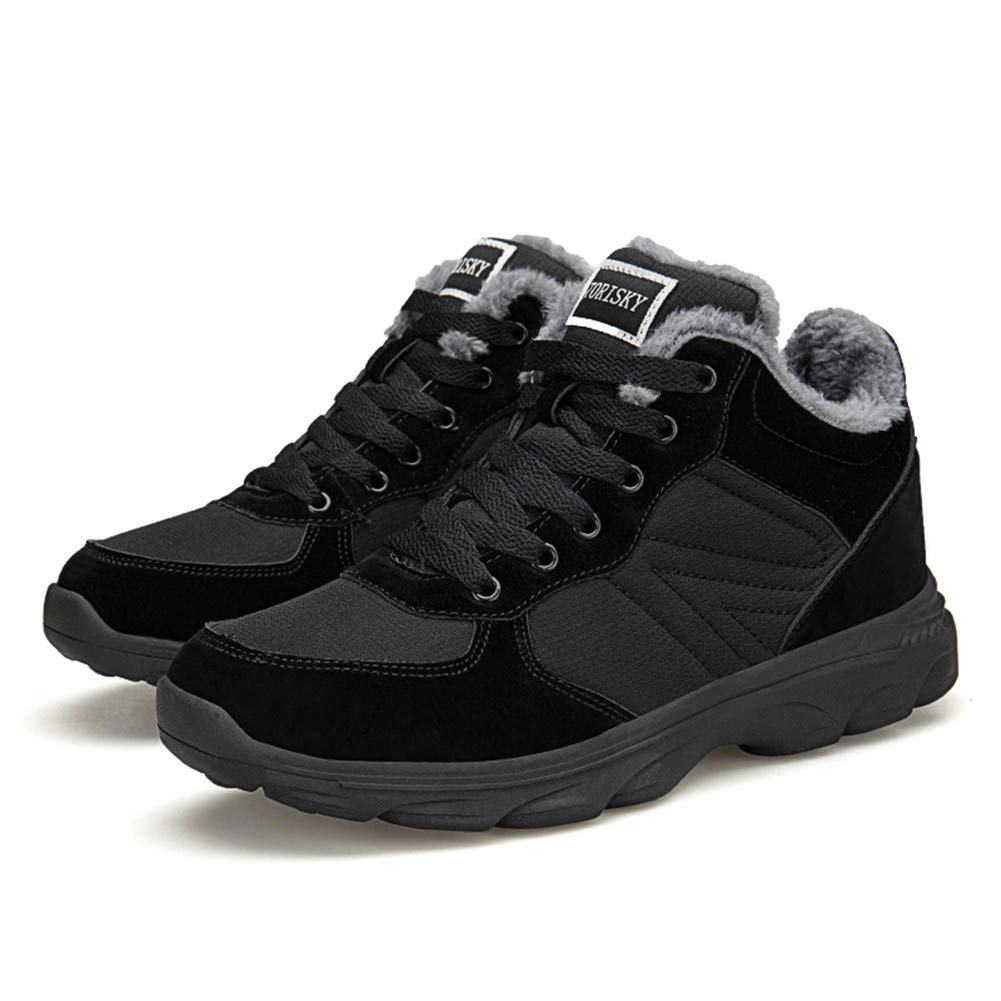 Axcone Stivali Uomo Donna Invernali Impermeabili Trekking Outdoor Caldo Cotone Scarpe Piatto Caviglia Stivaletti Neve - Rosso Marrone Blu Nero Grigio 36-48EU