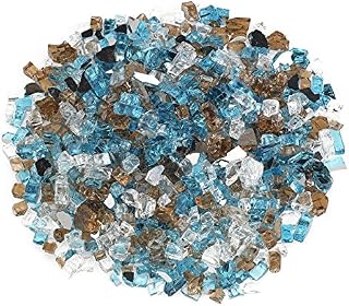 American Fireglass 1/2" Bali Reflective Fire Glass, 10 lb. Bag