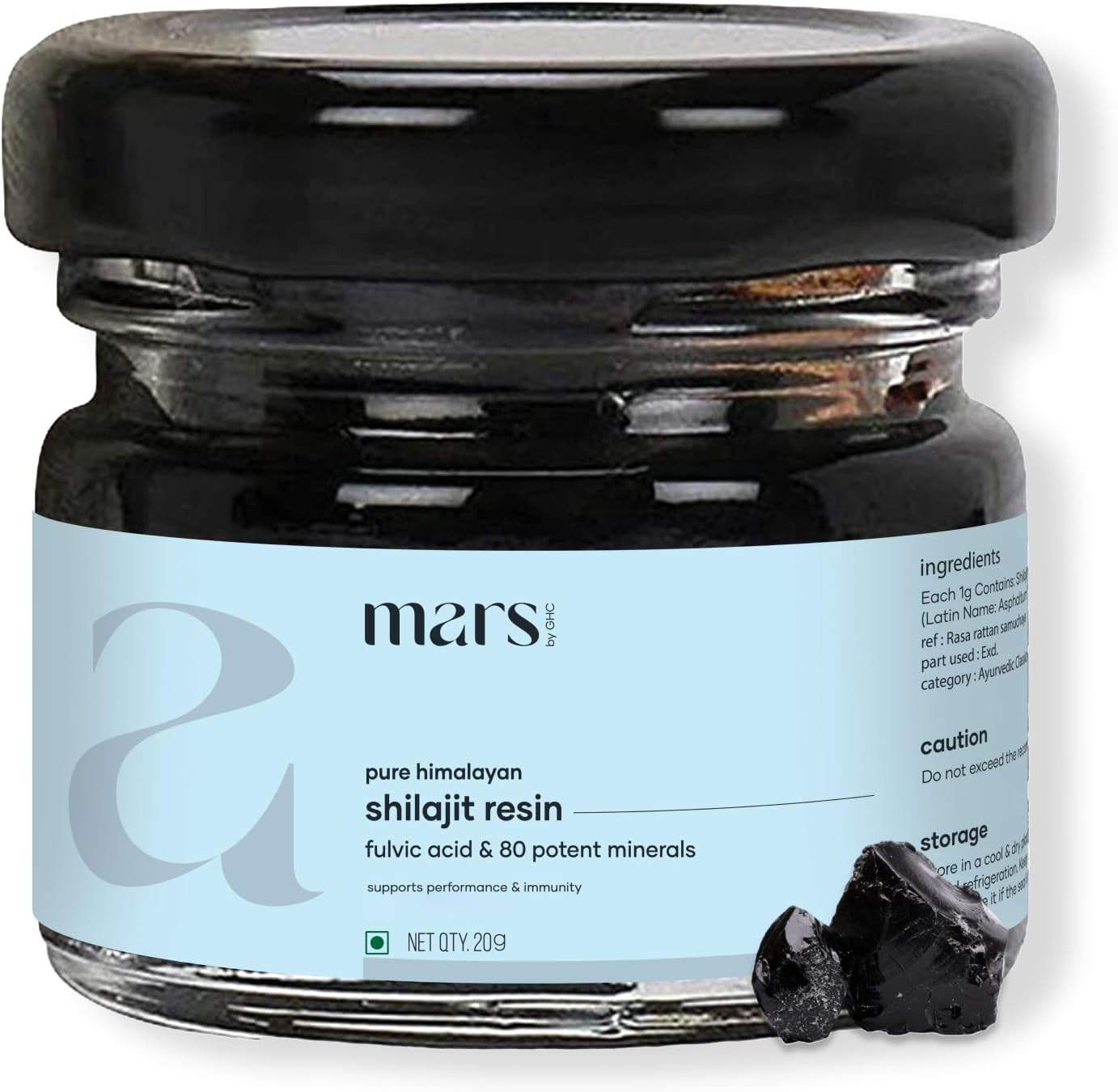 Mars Himalayan Organic Shilajit Resin | Natural Resin Sourced from The Himalayas | Supports Vitality, Energy & Overall Wellness | 15g | Pack of 1 - Image 9