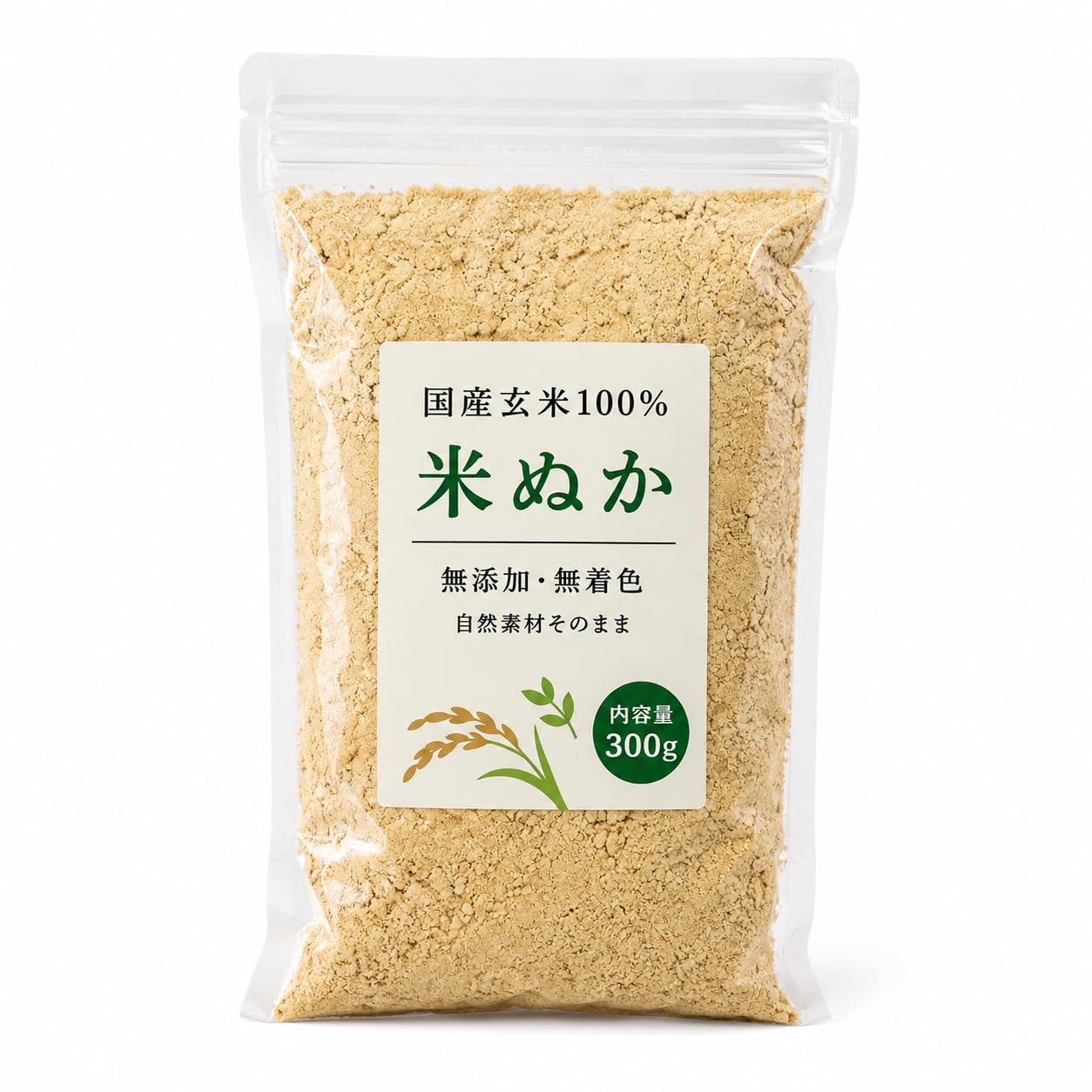 Amazon.co.jp: 米ぬかパウダー 300g×1袋 無添加 国産 米糠パウダー
