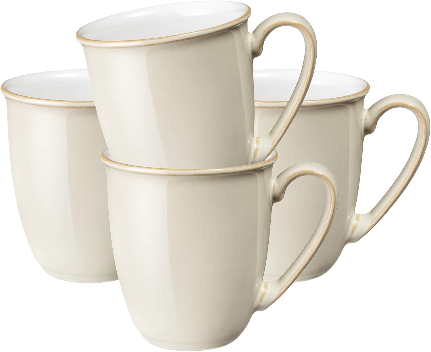 Denby Linen Set of 4 Beakers Coffee Mug Set, One size