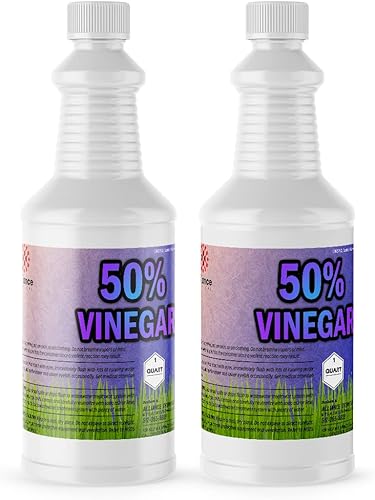 50% vinagre (2 cuartos de galón)