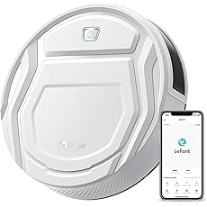 Lefant Robot Vacuum Cleaner with 2200Pa Powerful Suction,120 Mins,WiFi/Alexa/APP/Bluetooth,Schedule Cleaning,Slim Self-Charging Robotic Vacuum Cleaner for Home,Pet Hair,Hard Floors