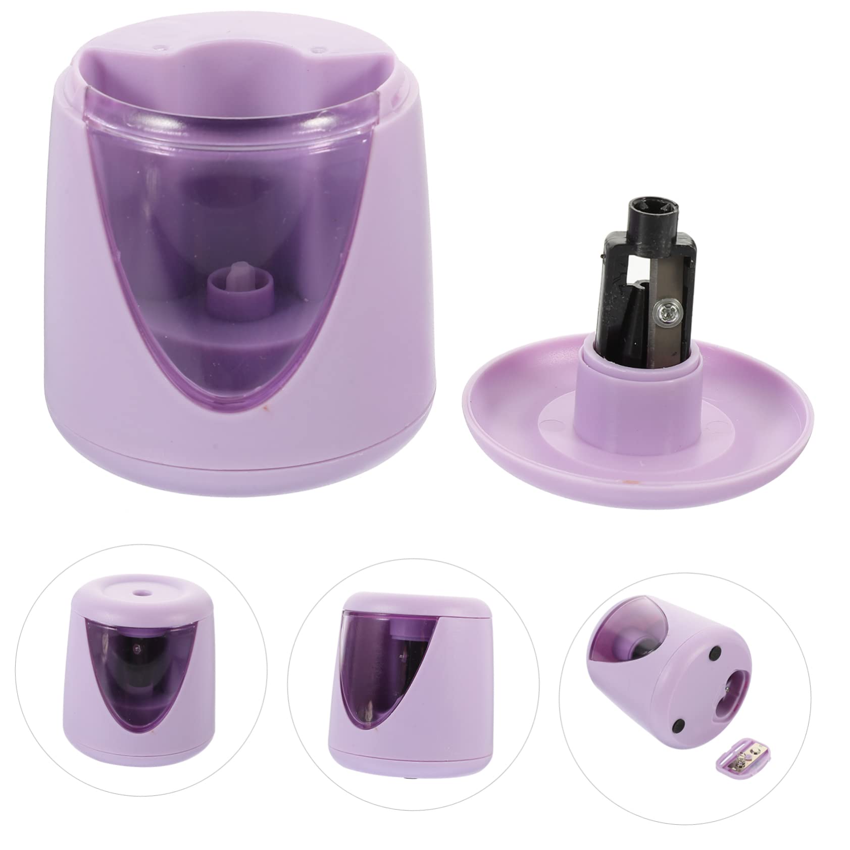 Ciieeo Temperamatite Elettrico Automatico Per Ragazzi E Ragazze 3 Pezzi Forniture Scolastiche Creative Cancelleria Per Studenti in Plastica Facile Da Usare