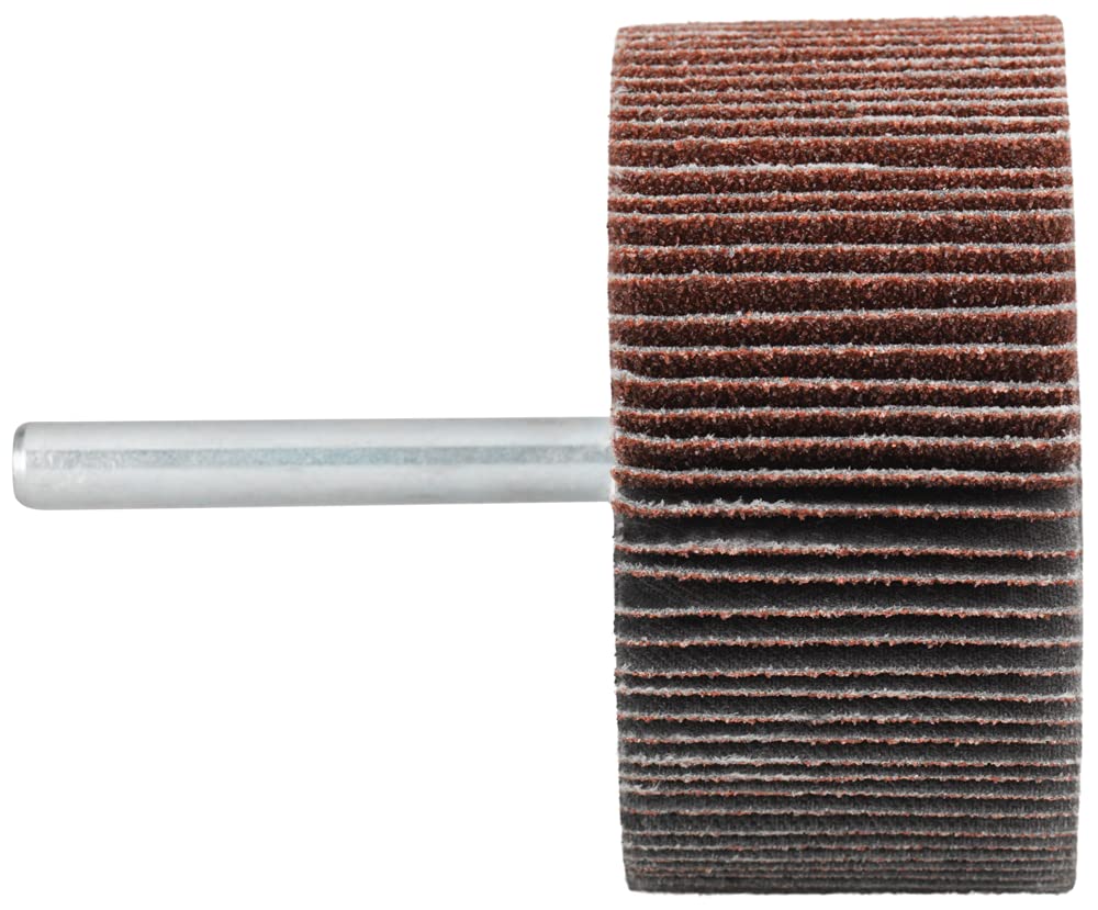 Deerfos Mounted Point Flap Disc Wheel 80 Grit 1" x 1" x 1/4 Shaft (25mm x 25 mm x 6 mm) for Die Grinder, Rotary Tool Accessory for Grinding, Polishing, Deburring, Sanding - Pack of 5 Pieces (B0982H2T88) Amazon Price History, Amazon Price Tracker
