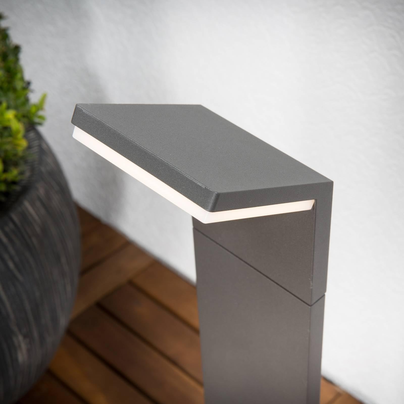 Lucande LED Wegeleuchte/Pollerleuchte, Höhe: 60 cm Außenleuchte spritzwassergeschützt IP54 8,5W Leuchtmittel warmweiß 3.000K