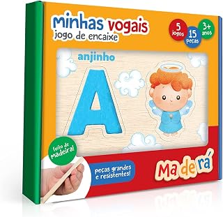 Minhas Vogais - Jogo de Encaixe - Toyster Brinquedos