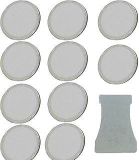 HRTELEC 10 Pack 16MM Ceramics Ultrasonic Mist Maker Fogger Replacement Discs for Humidifier Parts with Replacement Tool