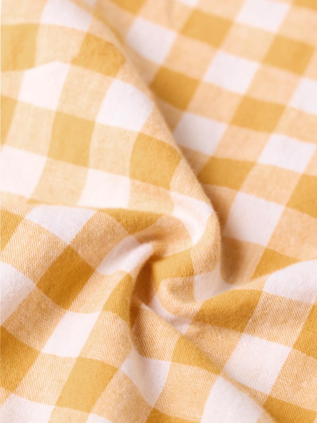 The Souled Store Looney Tunes: Tweety Donne e Ragazze Maniche Piene Colletto Giallo A Scacchi Misto Cotone Lino Vestibilità Regolare Leggero Pop-Culture Camicia Ricamata per Abbigliamento Casual