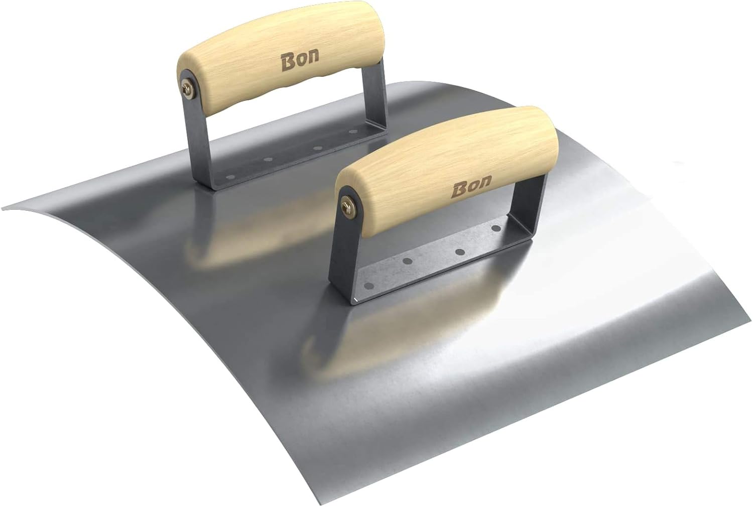 Bon 21-365 12-Inch by 10-Inch Wall Capping Tool with Double Wood Handle, Stainless Steel