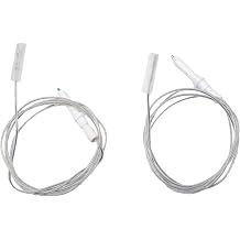 2PCS Gas Range Ignition Electrode Spark igniter for Stove Cooker Replacement Parts, 900mm Cable, Design Easy Installation,Ceramic35mm