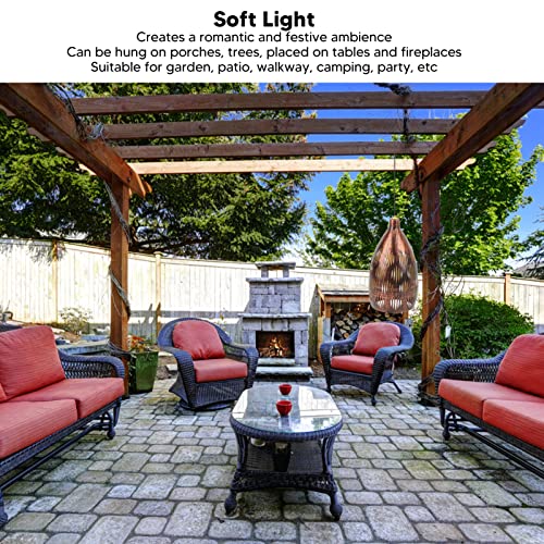 Lanterne solaire extérieure étanche IP65 suspendue pour décor de jardin rétro