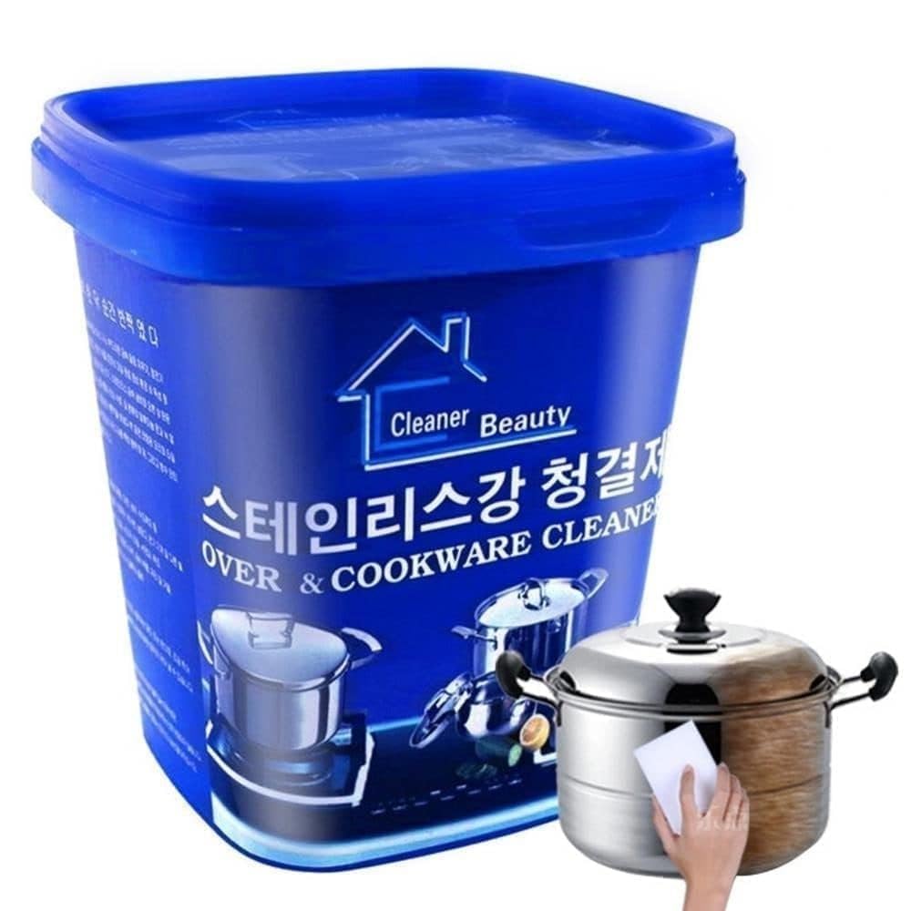 CARTZILLA Stainless Steel Scrubber Heavy Duty Cookware Cleaner for Utensils Pots Pans Kitchen Rust Resistant Dish Cleaning Tool for Tough Grease Burnt Stains Removal