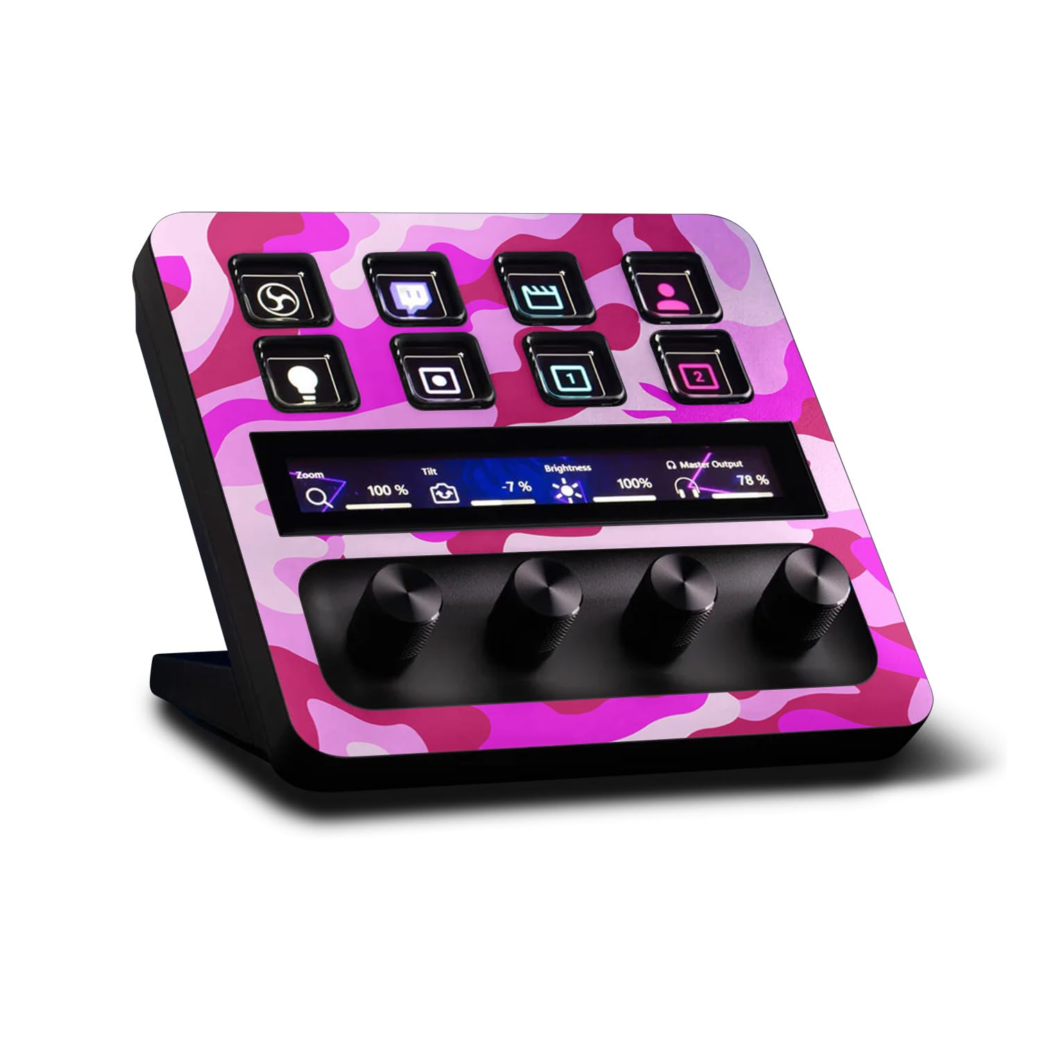 MightySkins Skin Compatible with Elgato Stream Deck + Pink Camo | Protective, Durable, and Unique Vinyl Decal wrap Cover | Easy to Apply | Made in The USA