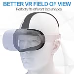 SUPERUS Facial Interface & Face Cover Pad for Oculus Quest 2, Sweat-Proof PU Foam Cushion - VR Accessories for Meta Quest 2, Compatible with Oculus Quest 2 Original Spacer