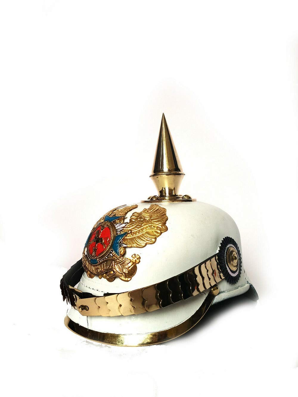 Amazon.com: Medievalcrafts Prussian Leather Helmet German