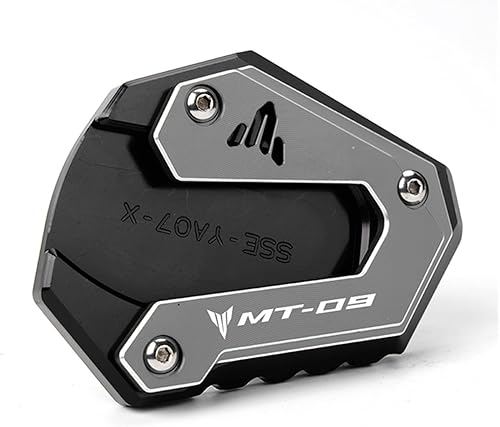 Vista 10 de CNC aluminio for Yamaha MT 07 2021 2022 MT07 MT09 Tracer 700/900/GT TRACER9/7/GT Motorcycle Kickstand Foot Side Stand Extension Pad