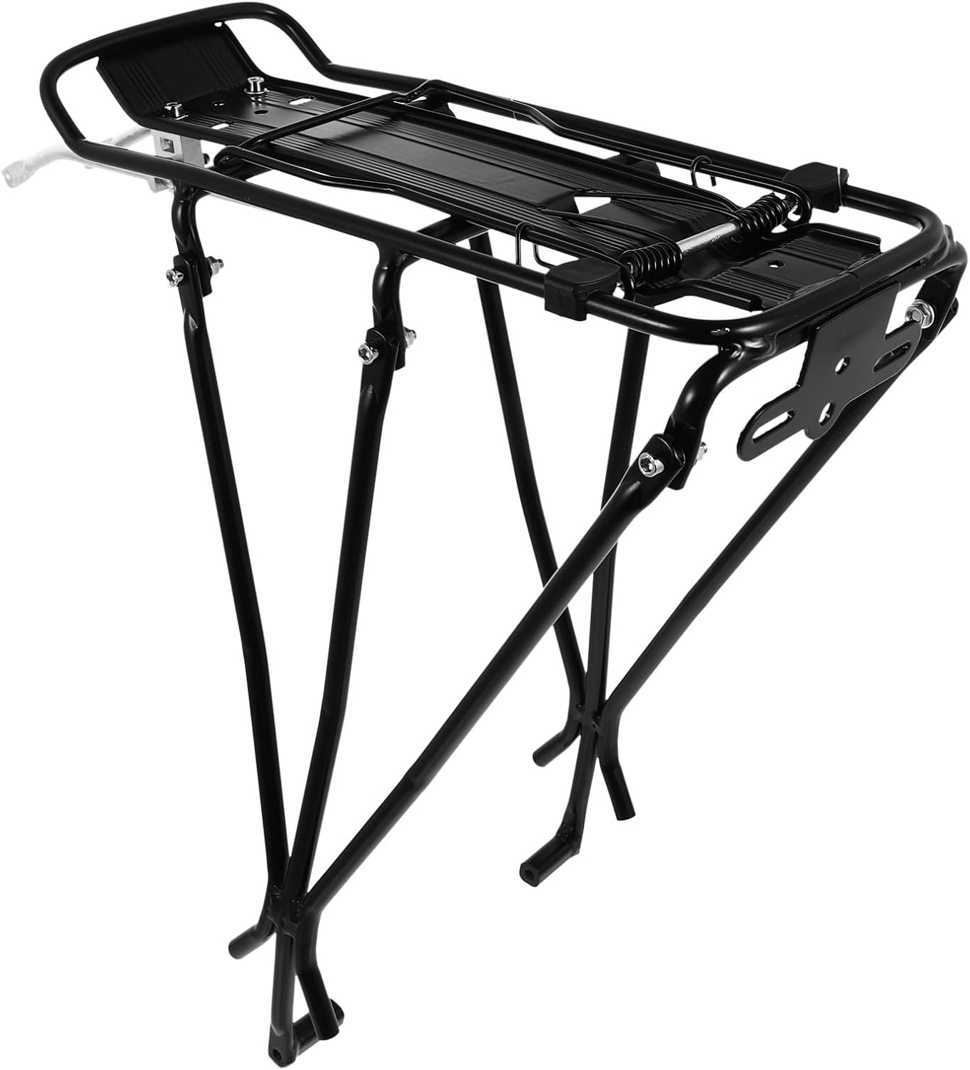 1Pc Mountain Bike Cargo Rack Durable Rear Rack for of Panniers Backpacks and More Lightweight Stable and Black