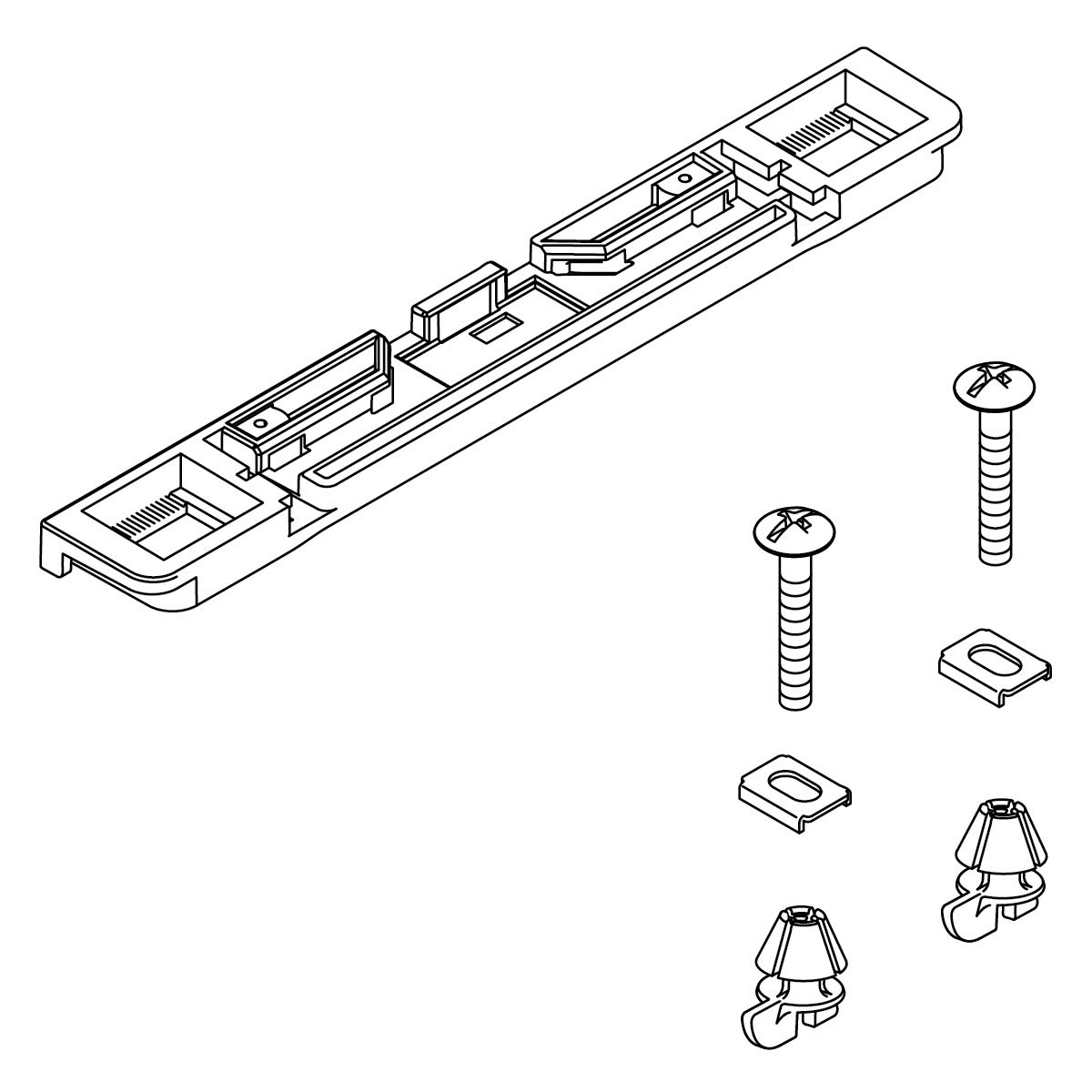 Kit de montage Kohler 1240620-0 blanc pour fixation sanitaire