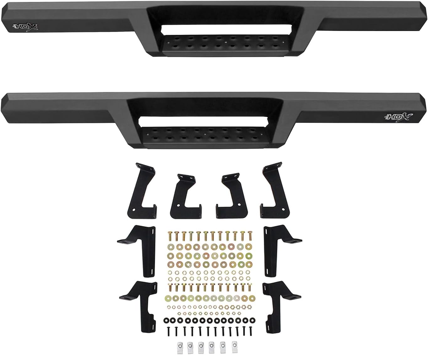 Westin 56-14055 HDX Drop Nerf Bars fits 2018-2025 Wrangler JL 2 Door Textured Black Pair