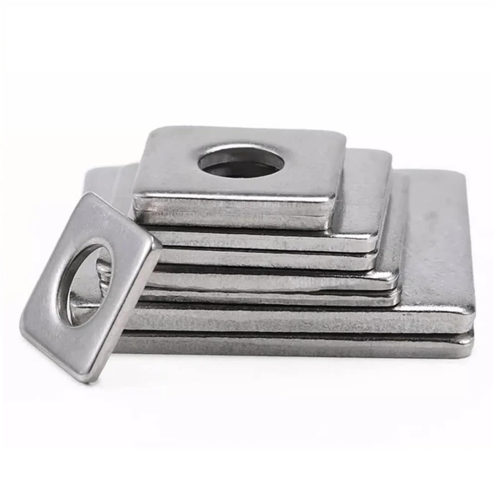 Arandelas de placa cuadrada de acero inoxidable, Arandelas planas cuadradas de acero inoxidable 304 M3-M12 Paquete de 10(M12 x 20 x 2)