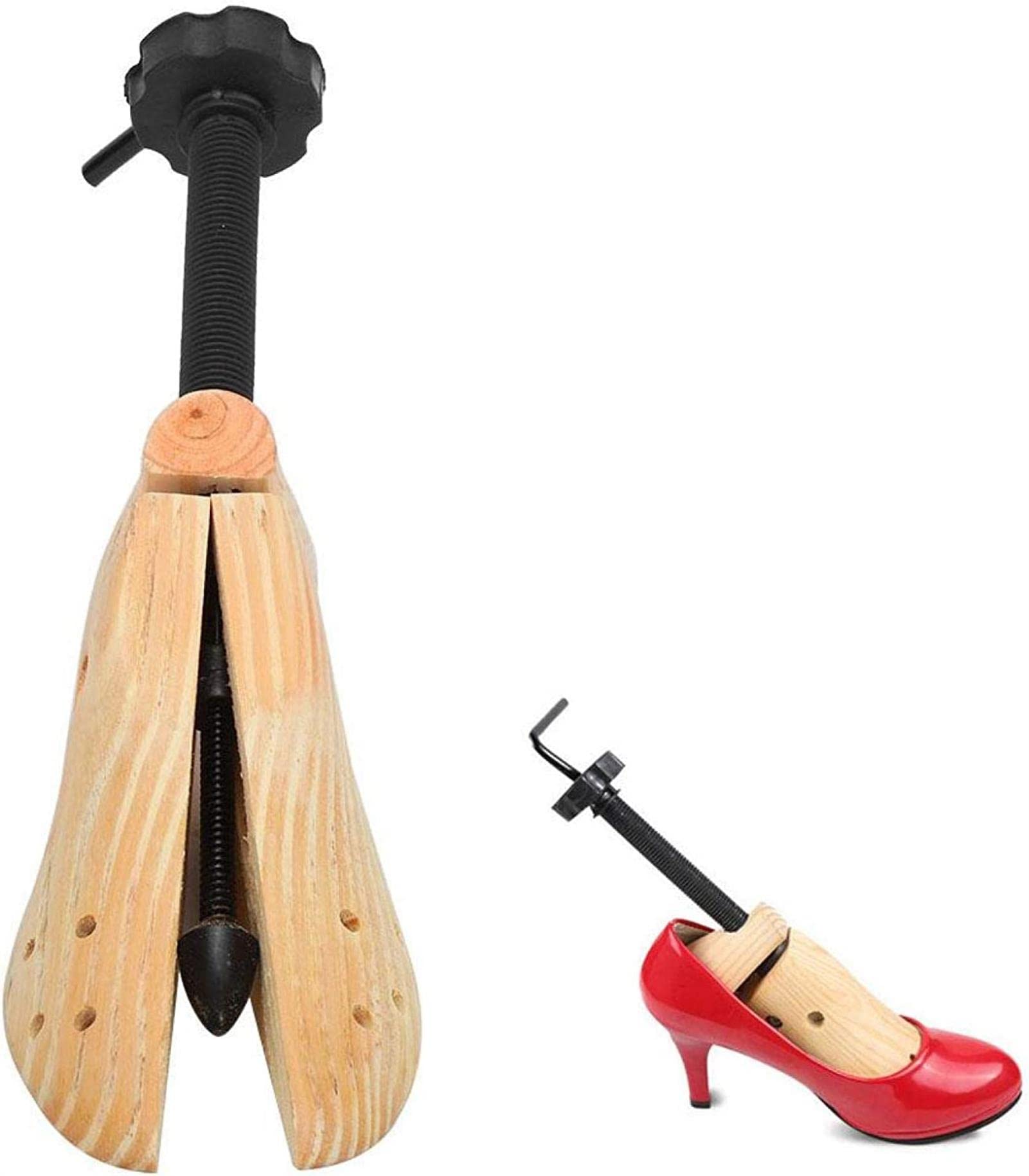 REVAHI Barella per Scarpe, modellatore per Scarpe in Legno di Pino Professionale Liscio Durevole e Pratico, Scarpa per la casa con Piedi Larghi
