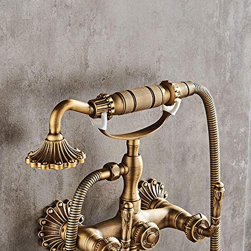 Mitigeur bain douche rétro or antique pour rénover sa baignoire