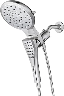 Verso Rain Showerhead and Handshower Combination with Infiniti Dial and Magnetix Docking, 60" Hose, Chrome, 220C2EP