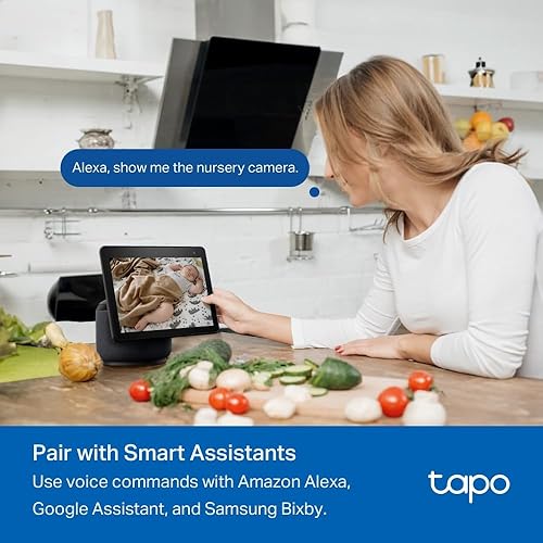 Miniatura 9 de Tapo Cámara de seguridad 1080p para interiores y exteriores, detección gratuita de personamovimientollanto de bebé, visión nocturna a color, IP65