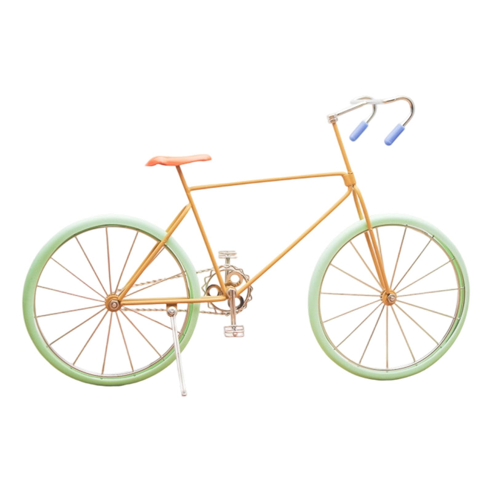 Figurine en métal de vélo rétro pour ornement de bureau et décoration de maison