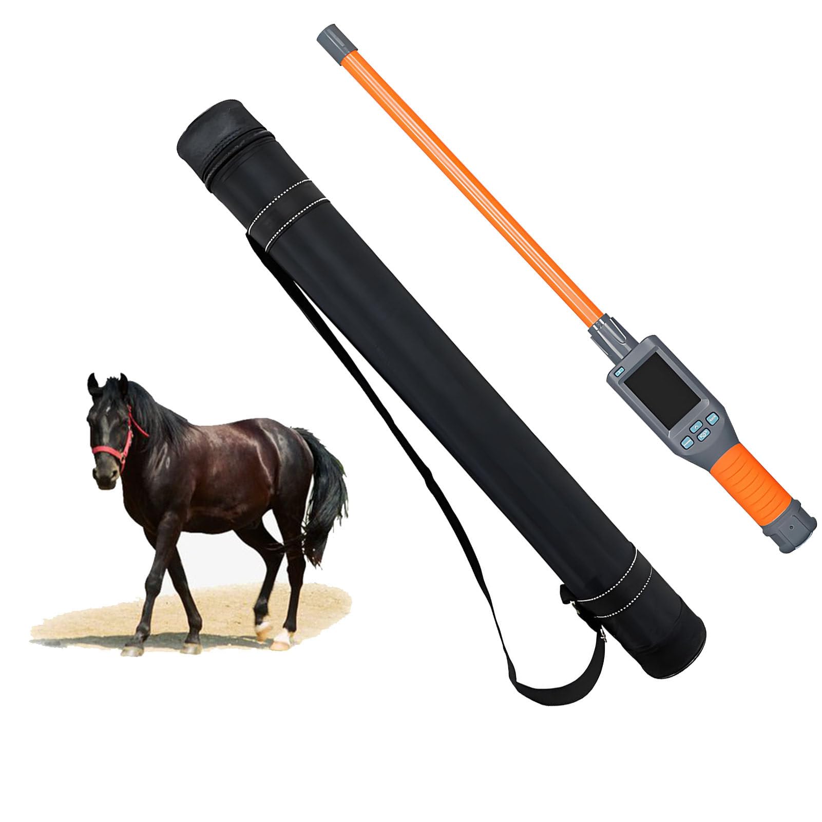 ExoticaBlend Animal Handheld Id Scanner Reader,Pet Microchip,with LCD Display, Rechargeable Battery, Storage Up to 20000 Datas, USB Connection, for Farms Shelters